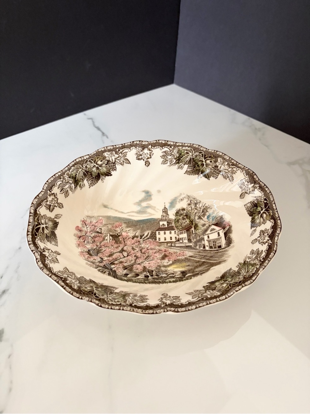 Friendly Village Oval Serving Bowl by Johnson Brothers